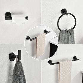 6 Piece Stainless Steel Bathroom Towel Rack Set Wall Mount