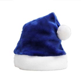 Creative Christmas Hat Decorative Plush Hat Rainbow Color (Option: Blue-30 × 40cm)