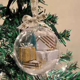 Christmas Tree Decoration Transparent Ball Hanging Decoration Scene Layout Hanging Decoration (Option: Style 6)