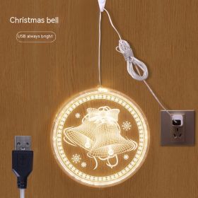 Christmas Decoration Holiday Indoor Ambience Light (Option: Jingling Bell USB-24cm Disc)