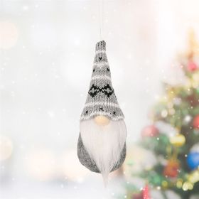 Christmas Decorations Christmas Knitted Small Pendant (Option: Gray Type C-Standard)