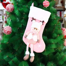 Christmas Knitted Fabric Doll Gift Bag (Option: HX 20409 Boy)