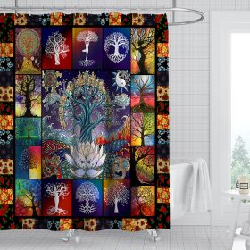 Digital Print-free Bathroom Curtain (Option: YLHTYY15-90gsm finished product 400g)