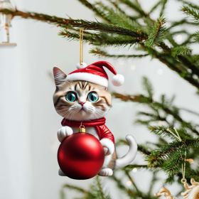 Christmas Creative Kitty Car Backpack Pendant Home Decoration Gift (Option: 7)