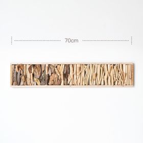 Solid Wood Coat Hook Wall Hanging Hole Free (Option: B)