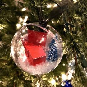 Christmas Tree Decoration Transparent Ball Hanging Decoration Scene Layout Hanging Decoration (Option: Style 4)