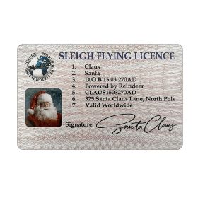 Christmas Gift Santa Claus Business Card ID Card License Greeting Card (Option: GJ124004)