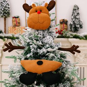 Christmas Tree Top Hanging Ornaments For Decoration (Option: Elk Style)