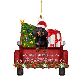 Christmas Sausage Dog Decorations Home (Option: 4 Style)