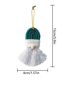 Hand-woven Creative Christmas Tree Ornaments Crafts (Option: S24 Green)