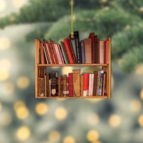 Book Christmas Tree Ornament Pendant Creative Acrylic (Option: F-8x8cm)