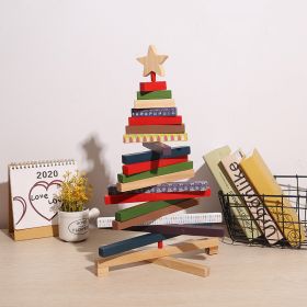 Christmas Building Blocks Decorations Desktop (Option: Large Size)