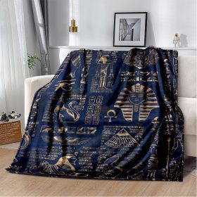 Ancient Egypt Mysterious Symbol 3D Digital Printing Flannel Nap Blanket Wholesale (Option: 1th-100*130cm)