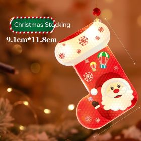 Bar Atmosphere Christmas Interior Decorations Colored Lights (Option: Single Christmas Stockings-Small Square Box)