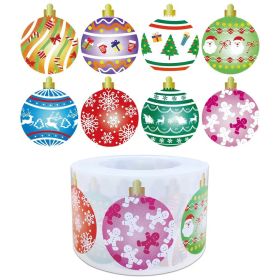 Christmas Holiday Decoration Gift Series Self-adhesive Sticker Label (Option: 3.8cm)