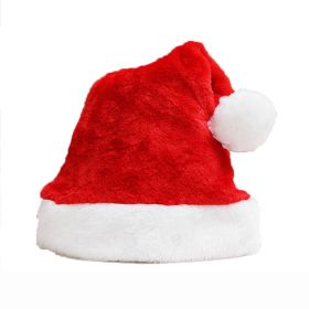 Creative Christmas Hat Decorative Plush Hat Rainbow Color (Option: Red-30 × 40cm)