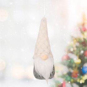 Christmas Decorations Christmas Knitted Small Pendant (Option: White Style C-Standard)