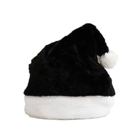 Creative Christmas Hat Decorative Plush Hat Rainbow Color (Option: Black-30 × 40cm)