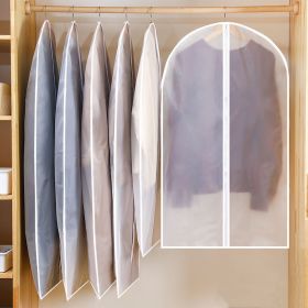 Clothes Hanger Clothes Dress Coat Dust Cover Home (Option: White-M60x100cm-3PC)