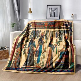 Ancient Egypt Mysterious Symbol 3D Digital Printing Flannel Nap Blanket Wholesale (Option: 11th-100*130cm)