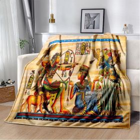 Ancient Egypt Mysterious Symbol 3D Digital Printing Flannel Nap Blanket Wholesale (Option: 10th-70*100cm)