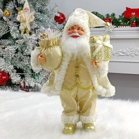 Household Fashion Doll Christmas Decorations (Option: Gold-12Inches)