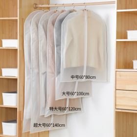 Clothes Hanger Clothes Dress Coat Dust Cover Home (Option: White-S60x80cm-1PC)